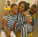 Chidinma Ekile And Mercy Aigbe Just Twinned In A Monochrome Outfit