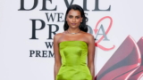 Simone Ashley Makes a Case for Chartreuse Green Mini Dress