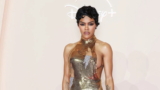 Teyana Taylor is Breathtaking in a Golden Schiaparelli Halter-Neck Gown