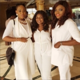 Funke Akindele And Ebube Nwagbo Made An All-White Outfit Look Cool