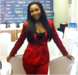 Genevieve Nnaji Shows Us All The Right Way To Wear A Bold Red Blazer