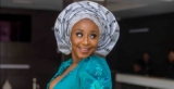 Ini Edo Stole The Spotlight In This Cleavage-Baring Wedding Guest Dress