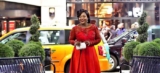 Jackie Appiah Wore A Romantic, Floor-Kissing Red Dress To An Award Show Last Night
