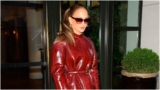 Jennifer Lopez Gives a Masterclass in Blood-red Tonal Dressing