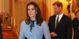 Kate Middleton Flaunts Her New Baby Bump In A Lacy Blue Dress