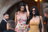 Kendall and Kylie Jenner Arrived in Venice for the Sánchez-Bezos Wedding in Cute Floral Dresses
