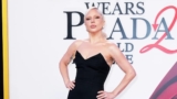 Lady Gaga Slipped into a Black Strapless Gown at the Premeiere of Devil Wears Prada 2