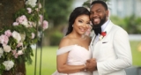 Linda Ejiofor Wore A Beautiful Off-The-Shoulder Dress For Her White Wedding
