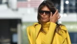 Melania Trump Wore A Yellow Outfit In The Chicest Way Ever