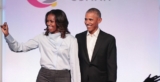 Michelle Obama Looks Amazing In Cowl-Neck Blouse And Plaid Pants