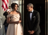 Michelle Obama Just Wore The Most Flattering Off-The-Shoulder Dress Ever