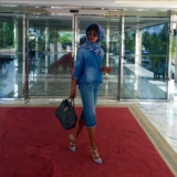 Model Millen Magese Just Found The Cool New Way To Wear Denim-on-Denim