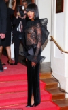 Naomi Campbell Bares Her Assets In Risque Sheer Lace