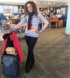 Omoni Oboli Found the Perfect Airport Style for Holiday Travel