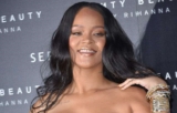 Rihanna Just Dialled Up The Glamour In A Black Leather Minidress