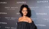 Rihanna Dressed Up An Off-The-Shoulder Dress With The Most Amazing Shoes