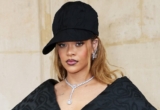 Rihanna Wears a Structured Skirt-Suit and Baseball Cap at Dior’s Haute Couture Show