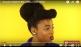 This Simple Holiday Natural Hair Updo Will Serve You Enough Time