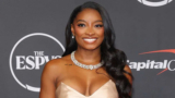 Simone Biles Stunned Fans in a Goddess Gold Corset Gown