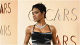 Teyana Taylor Commands Attention at the 2026 Oscars in a Feather-Covered Chanel Gown