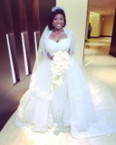 OAP Toolz Wore The Prettiest Wedding Gown For Her Big Day