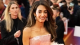 Amal Clooney Stole the Show in a Pink Sequin Gown with Fringe