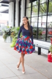 How Fashion Girls Wear African Prints Mini Skirts