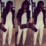 Annie Idibia Makes All-White Outfit Work During The Night