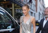 Bella Hadid Revived this ’90s-Inspired Silver Gown First Worn by Milla Jovovich