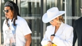 Beyonce Embraced the Ultimate Cowgirl Look in White Pantsuit in Paris
