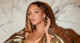 Beyonce Channels Her Inner Sexiness In A See-Through Gold Gown