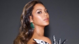 Here’s Beyonce In A Super Sexy Strapless Velvet Gown With Thigh-High Slit
