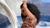 Bonang Matheba Looks Smokin’ Hot In Leopard Prints Bikini