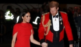 Meghan Markle Donned a Red Cape Dress at the Mountbatten Festival of Music