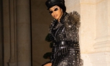 Cardi B Stunned in Heavily Spiky and Studded Richard Quinn Jacket