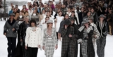 Models Walked A Snow-Covered Runway For Chanel AW19 Show In Honor Of Karl Lagerfeld