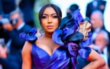 Chika Ike is a Goddess in Blue At The 76thCannes Film Festival