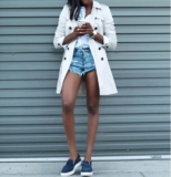 5 Cool Ways Fashion Girls Are Styling Their Denim Shorts This Season