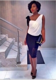 Genevieve Nnaji Looks Simply Amazing in a Mesh Skirt