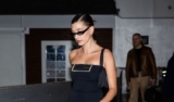 Here’s Hailey Bieber Wearing The Tiniest Little Black Dress With High Heels