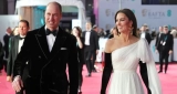 Kate Middleton Arrives at the BAFTAs in an Ethereal White Gown