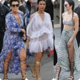 When the Kardashian are Street Style Warriors in Gladiator Sandals