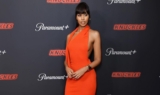 Sabrina Elba Ooze Glamour in a Backless Halter Neck Dress