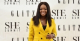 Jackie Appiah Wears A Double-Breasted Yellow Pantsuit To Attend Glitz Africa’s SHE Summit 2019