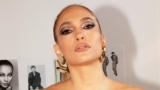 Jennifer Lopez Drapes Herself in Balmain Strapless Dress and Blazer