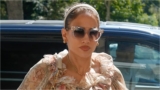 Jennifer Lopez Brings Pure Romance in a Sheer Boho Blouse