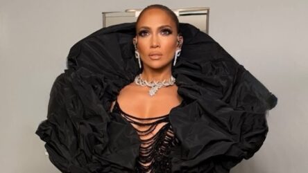 Jennifer Lopez is the True Spider Woman in a Glamorous Sheer Spiderweb Gown