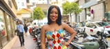Joselyn Dumas Takes A Beautiful Kente Gown Into The Streets Of Paris