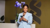 Joselyn Dumas’ Sky Blue Pantsuit May Be Your New Outfit Color Inspiration