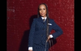 Kerry Washington Wears a Chic Pinstripe Skirt Suit for Thom Browne NYFW Show